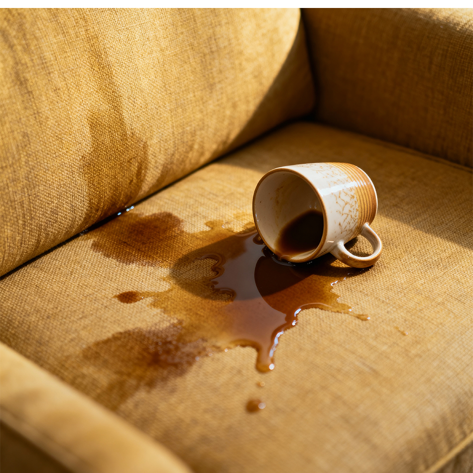 Kaffee Fleck Sofa